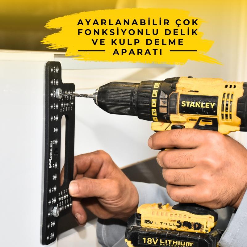 Ayarlanabilir Çok Fonksiyonlu Kulp Ve Delik Delme Aparatı